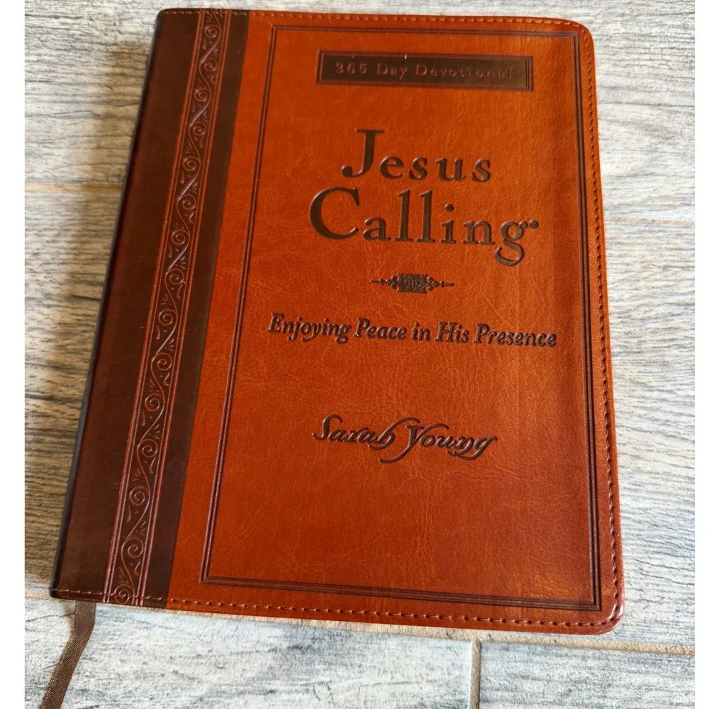 Thomas Nelson Jesus Calling Devotional Sarah Young Brown Leathersoft 365 Day